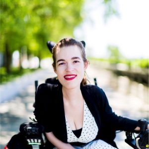 Woman in a wheelchair